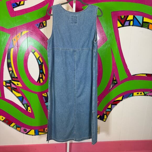 Studio Wear Petite Denim Maxi Dress. Size Petite Medium. In excellent condition. - Picture 6 of 6